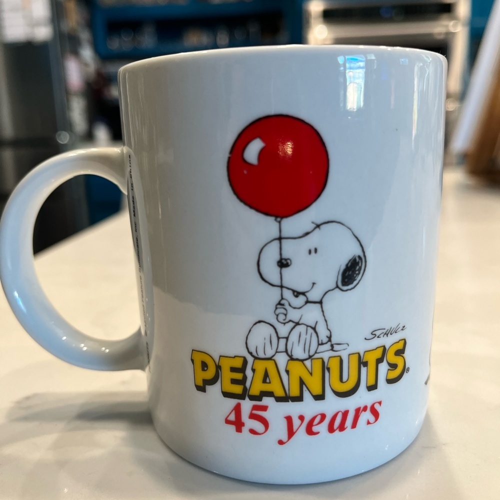 Peanuts 45 Years Snoopy Mug (from Australia)